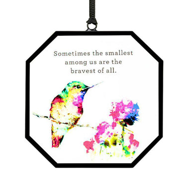 Stopping By Hummingbird Suncatcher - Dean Crouser Art