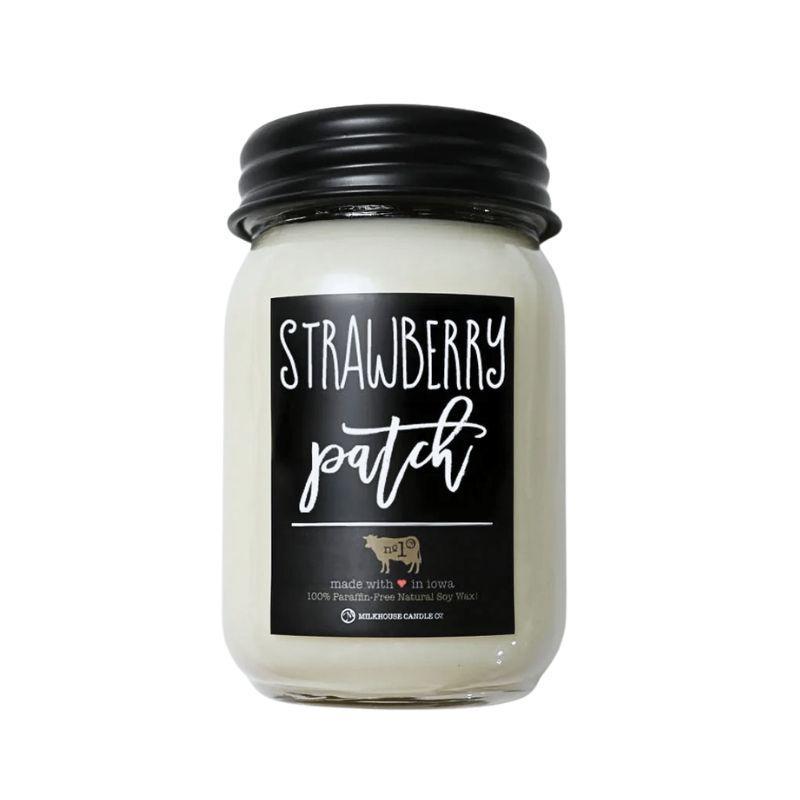 Strawberry Patch 13 oz Mason Jar Candle – Fresh Berry Scent