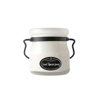Sweet Tobacco Leaves Cream Jar Candle | 5 oz Soy | Cozy & Warm
