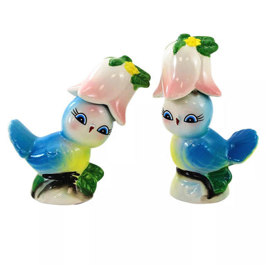 Tabletop Bluebirds Salt And Pepper Set: Charming Spring Decor for Your Table!