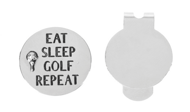 Tee-riffic Dad Hat Clip with Charm - Golf Ball Marker