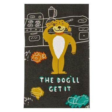 The Dog’ll Get It Dish Towel – Funny Cotton Kitchen Towel