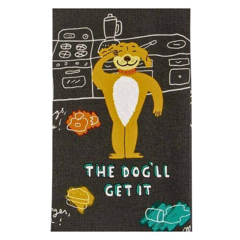 The Dog’ll Get It Dish Towel – Funny Cotton Kitchen Towel
