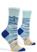 The Ocean Just Gets Me Socks – Fun Women's Crew Cotton Blend