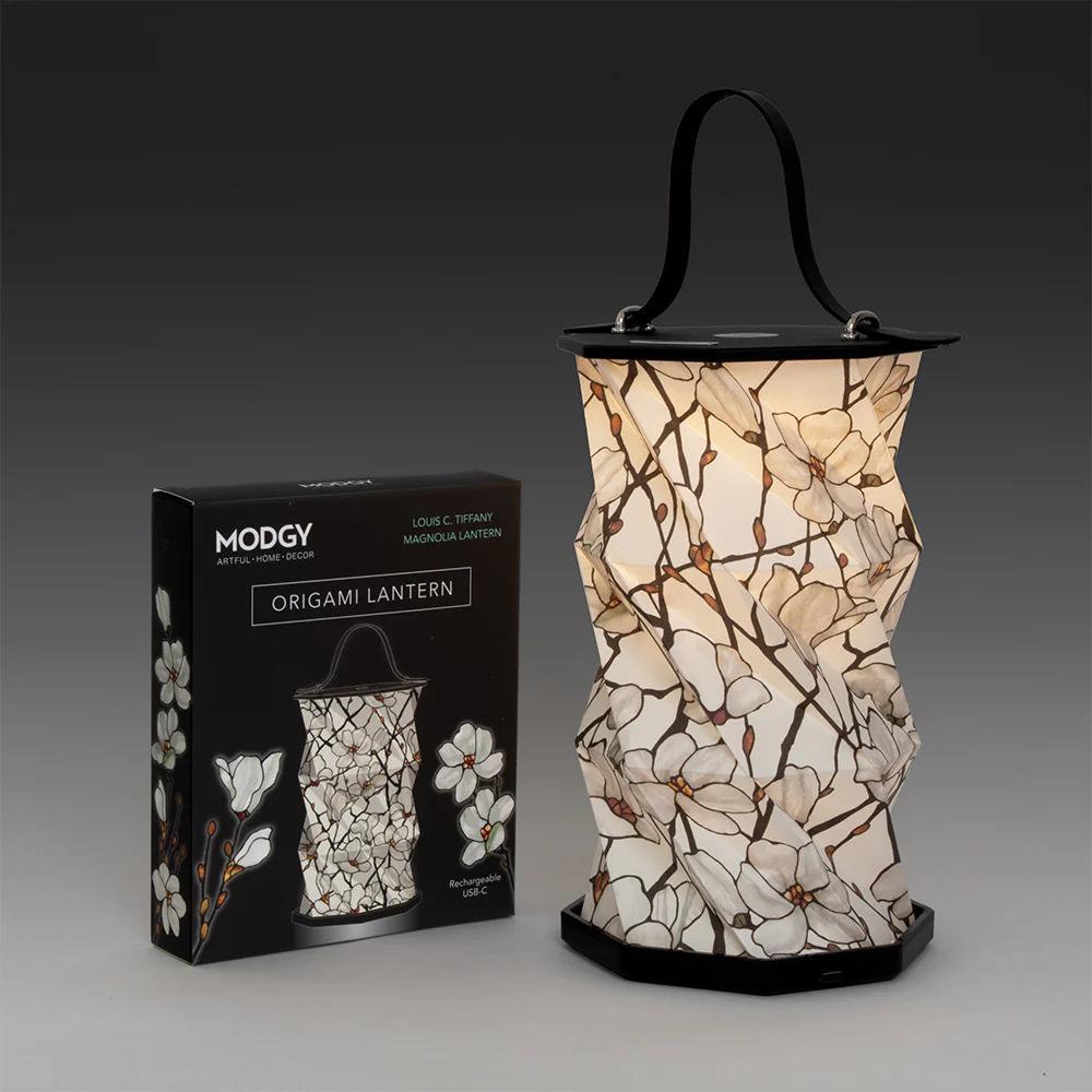 Tiffany Magnolia Origami Lantern – Modgy LED Glow Light