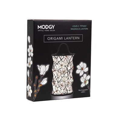 Tiffany Magnolia Origami Lantern – Modgy LED Glow Light