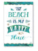 Tin Magnet – The Beach Is My Happy Place Coastal Souvenir