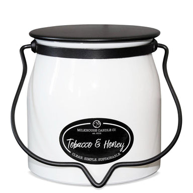 Tobacco & Honey Butter Jar 16 oz candle: Creamery Collection