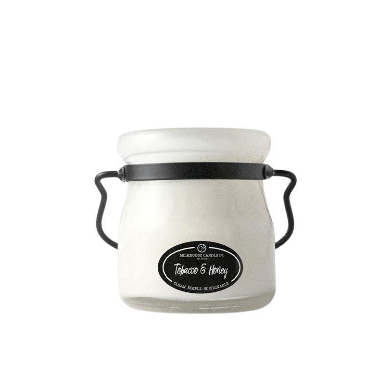 Tobacco & Honey Cream Jar Candle | 5 oz Soy | Warm & Cozy