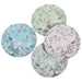 Toile Melamine Plates Set – 4 Bird & Floral 9" Plates