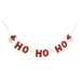 Transpac Felt Ho Ho Ho Banner – Festive Christmas Decor