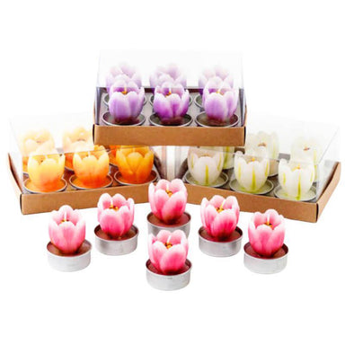Tulip Tealight Candles - Set of 6 for a Spring-Inspired Glow!