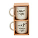 Two mugs with 'mr. right' and 'mrs. always right' text in a  box packaging.