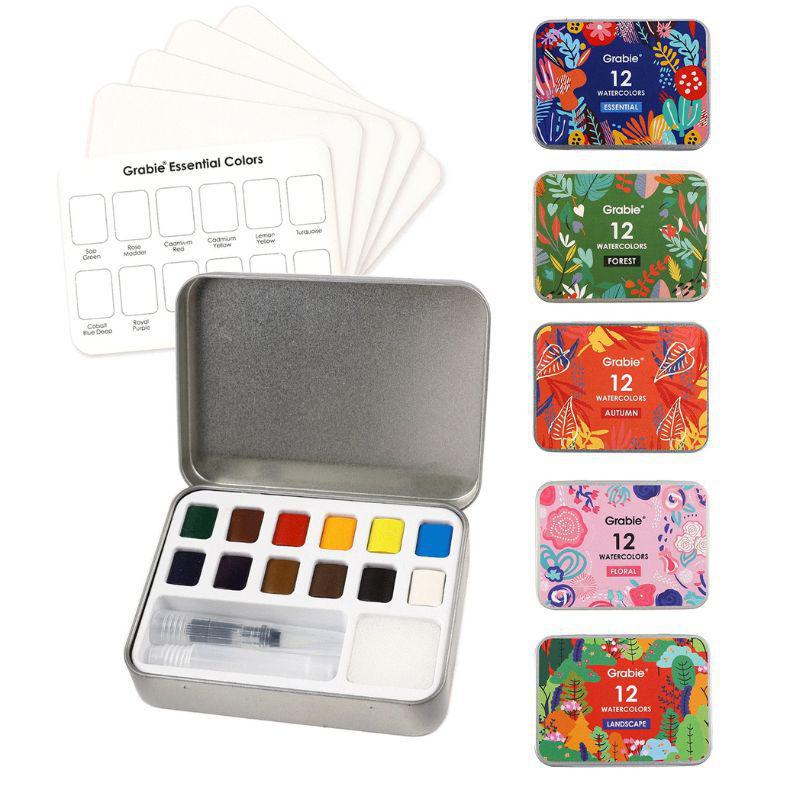 Upgraded Watercolor Pocket Set of 12 – Essential & Specialty Colors