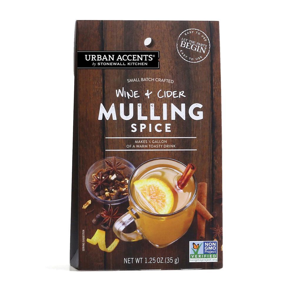 Package of Urban Accents Wine & Cider Mulling Spice on a white background
