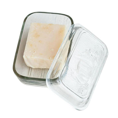 Vintage Embossed Glass Butter Dish – Clear | Creative Co-Op