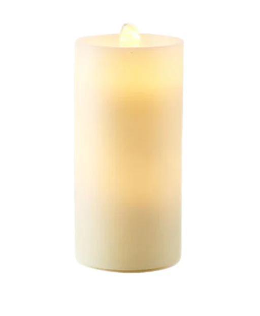 Water Wick Candle with Remote | Cream Flameless Candle