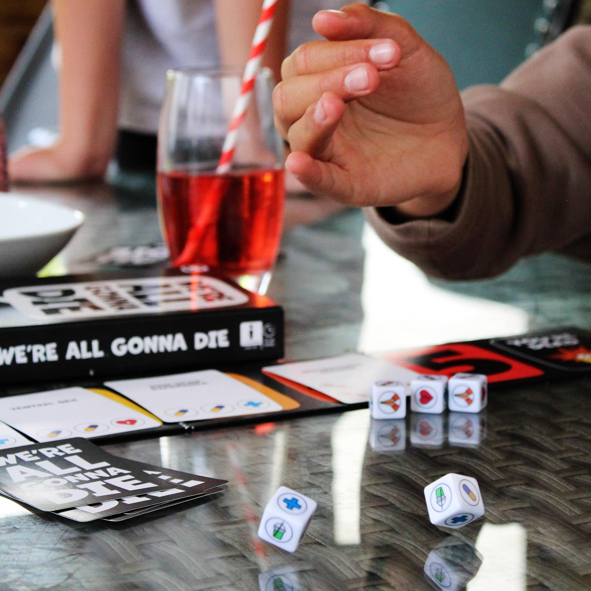 We're All Gonna Die Party Game - A Hilarious Dice-Rolling Adventure for Grown-Ups!