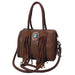 Western Genuine Leather Fringe Duffel Bag