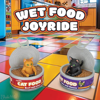 Wet Food Joyride – Wind-Up Cat Food Vehicle Toy