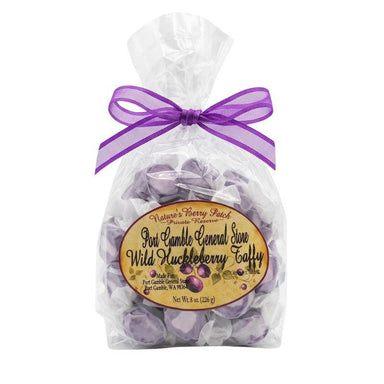 Wild Huckleberry Salt Water Taffy 8 oz – Sweet-Tart PNW Candy