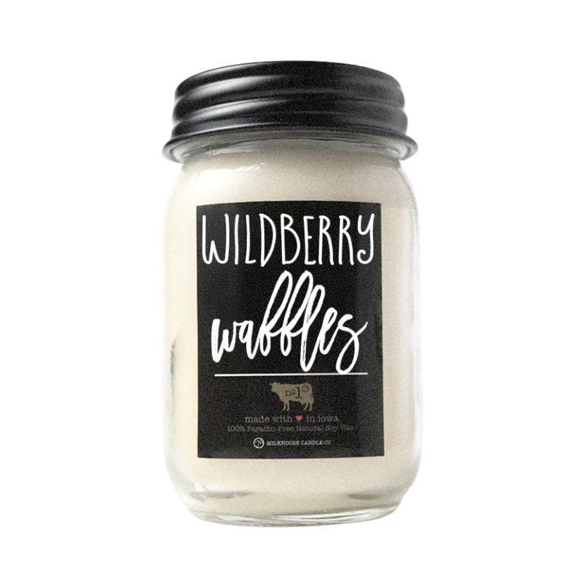 Wildberry Waffles Mason Jar Candle | 13 oz Soy | Cozy & Sweet