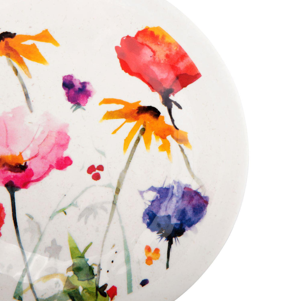 Wildflowers Melamine App Plates Set of 4 – 6.5" Floral