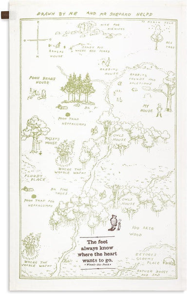 Winnie the Pooh Kitchen Towel – “Feet Know the Way”