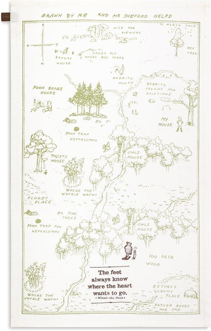 Winnie the Pooh Kitchen Towel – “Feet Know the Way”