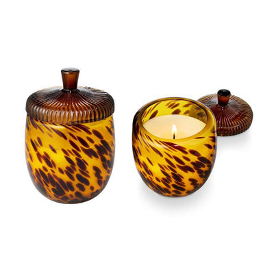 Woodfire Glass Acorn Candle | 3.8” Soy | Cozy Autumn Scent