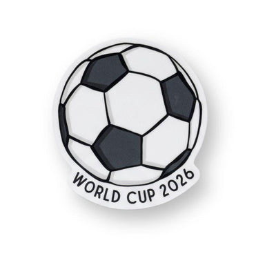 World Cup 2026 Soccer Ball Vinyl Sticker – Sporty & Durable
