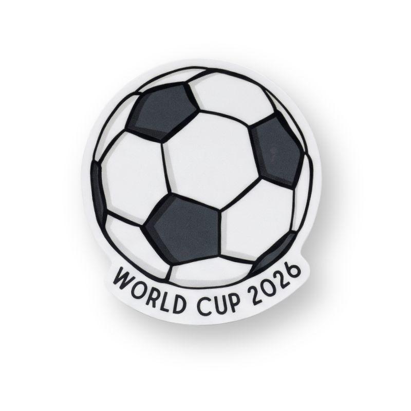 World Cup 2026 Soccer Ball Vinyl Sticker – Sporty & Durable
