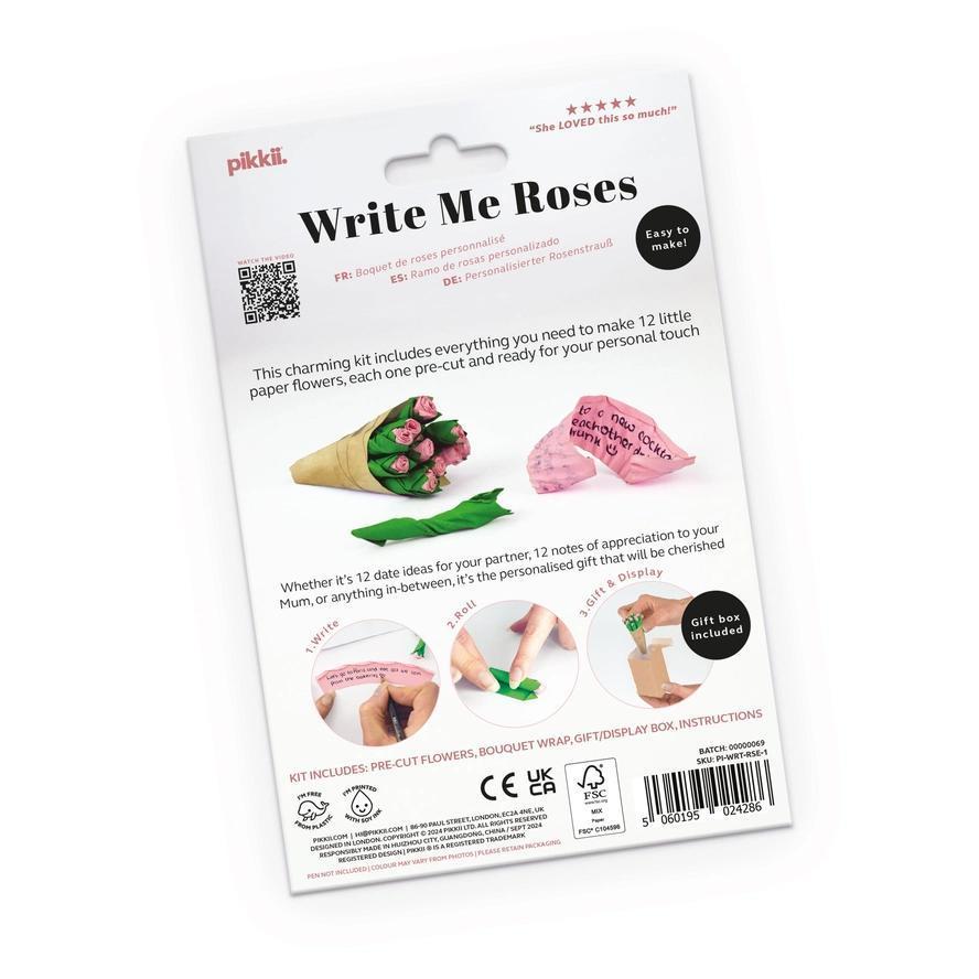 Write Me Roses – Personalized Paper Flower Gift Kit
