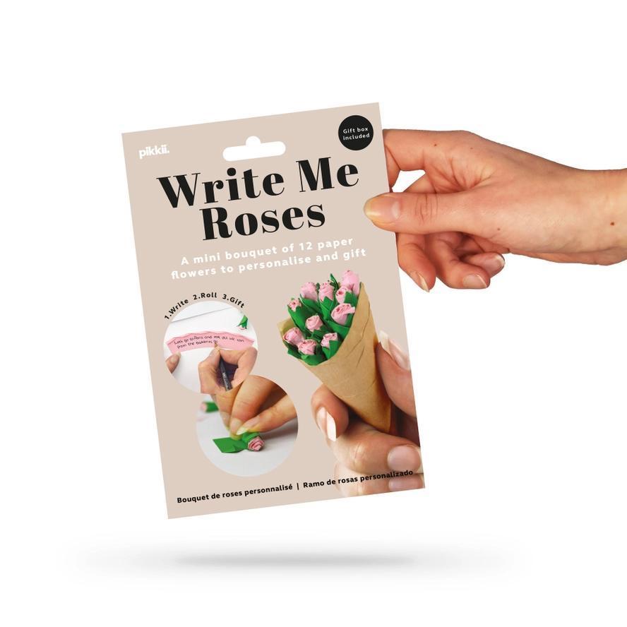 Write Me Roses – Personalized Paper Flower Gift Kit