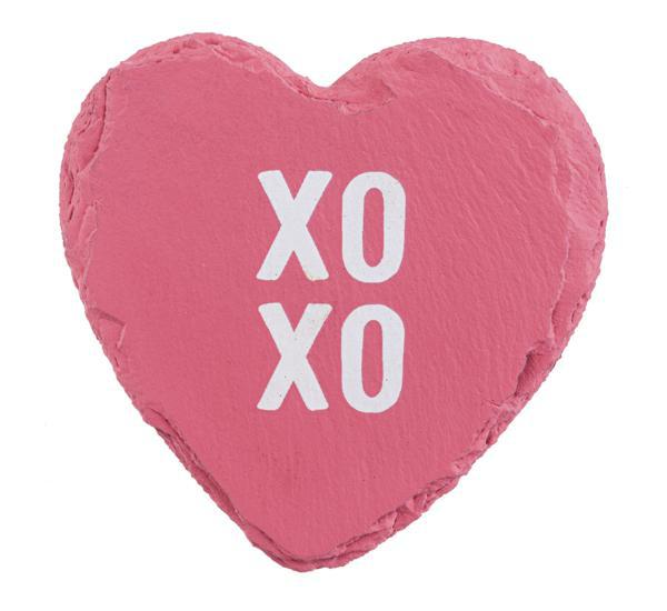 "XOXO" Candy Heart Coaster