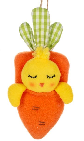Carrot w/ Sleeping Bunny, Lamb or Chick