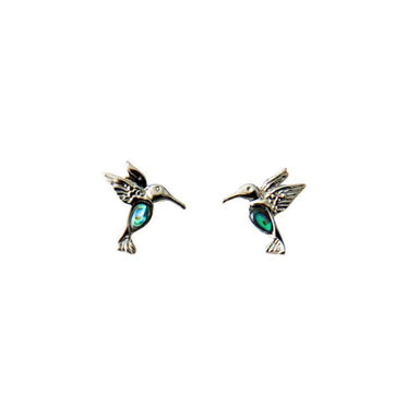 Abalone Earrings - Dainty Hummingbird Stud - Port Gamble General Store & Cafe