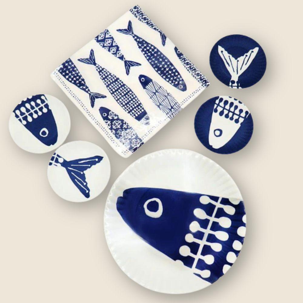 Melamine "Indigo Tide" Treasure Gift Box
