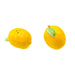 yellow salt & pepper shakers shaped like juicy lemons 