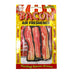 bacon air freshener showing the picture of delicious bacon strips on its package.