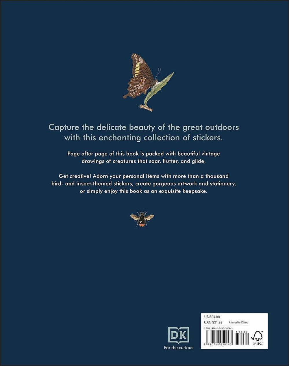 Bees Birds & Butterflies Sticker Anthology - Book - Port Gamble General Store & Cafe