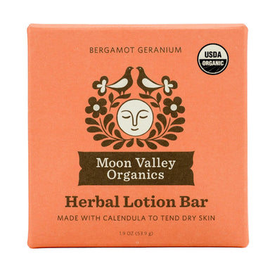 bergamot geranium herbal lotion bar