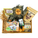 Sasquatch believer gift set that includes a bigfoot plush animal, bigfoot poop candy, a sticker, a field manual, a sasquatch research kit, set of Bigfoot pocket journals and bigfoot bandages.