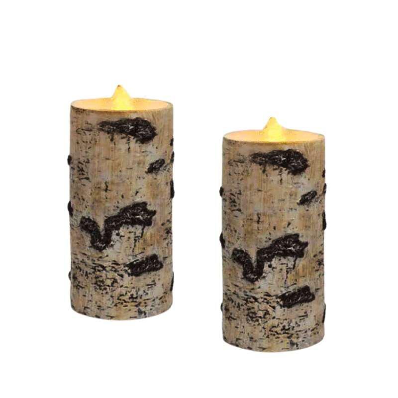 Birch Log Water Wick Candle Fountain - NE0383 - Port Gamble General Store & Cafe