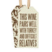 Relatives Bottle Tag – Humorous Wine Accessory for Gifting
