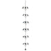 Decorative hanging bird feeder with small birds on a white background