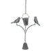Bronze Patina Rain Chain with Buckets & Birds – 6 Ft of Charm