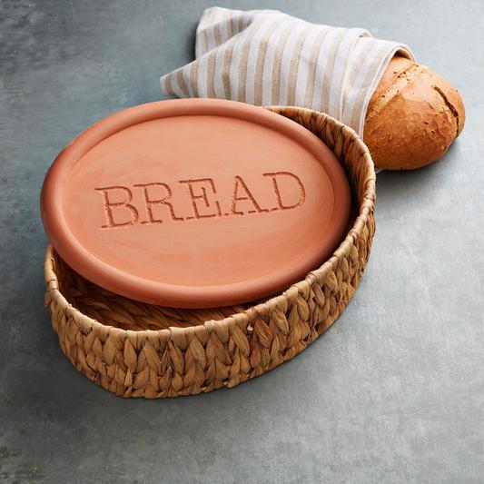 Terracotta Bread Basket Warming Set