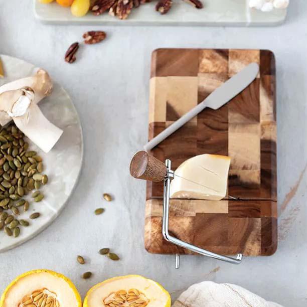 Wood Guillotine Cheese Cutting Board