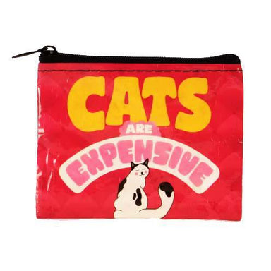 cats are expensive coin bag